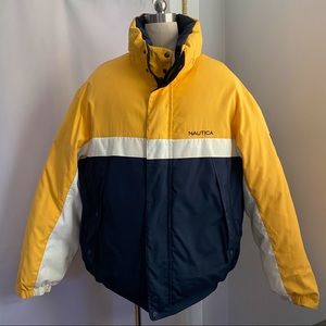 nautica REVERSIBLE down puffer jacket 💛